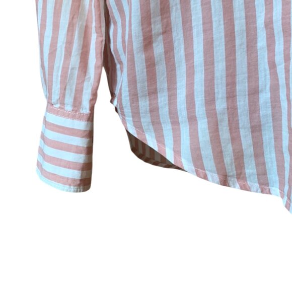 H&M - Pink & White Striped Button-Down Shirt – Lightweight & Casual - Picture 6 of 13